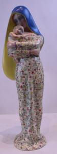 Madonna con Bambino in Ceramica Lenci (Torino) 1930
